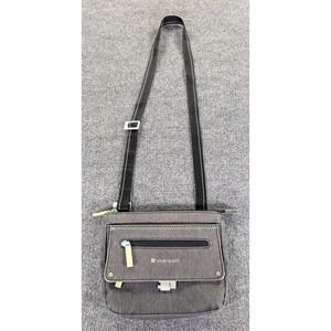 Sherpani Zooma Gray Mint Green Crossbody Bag Travel Purse Adjustable Strap O/S